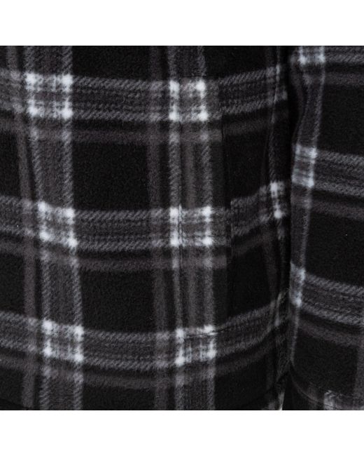 Dunlop Black Full Zip Checked Hoodie for men