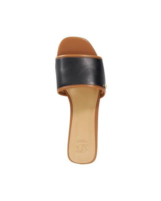Dune Brown Laras Flat Sandals