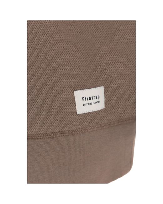 Firetrap Brown Crew Sweater for men