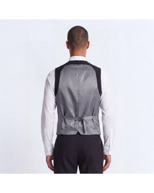 Twisted Tailor Blue Tt Orwell Slm Waistc Sn72 for men