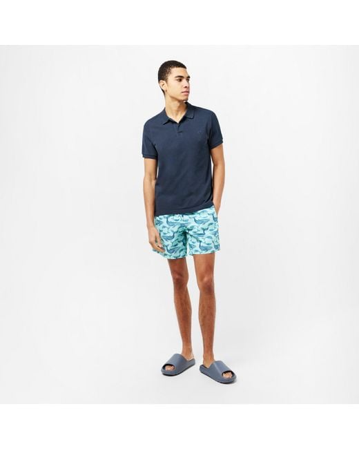 Vilebrequin Blue Moorea Quick Dry Tailored Fit Swim Shorts for men