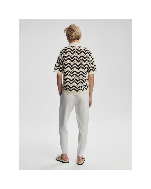 Varley White Anais Classic Fit Knitted Top