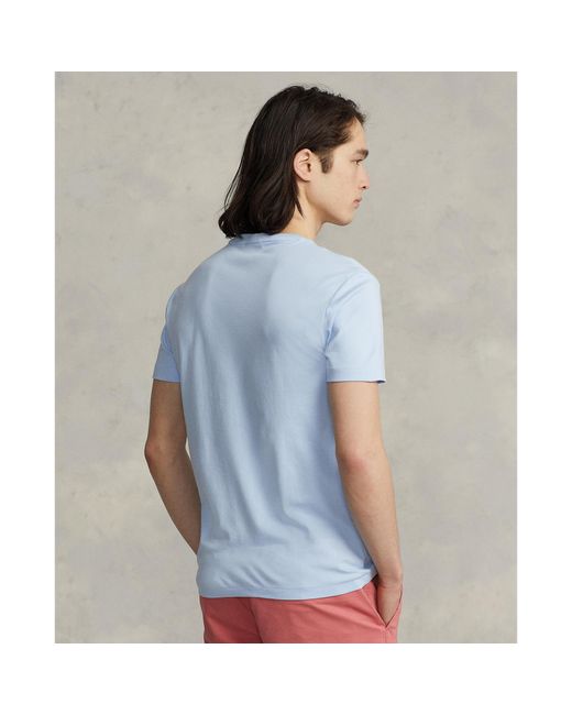 Polo Ralph Lauren Blue Regular Fit Pima T-Shirt for men