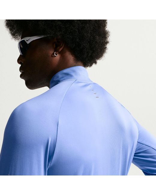 Nike Blue Stride Half Zip Top for men