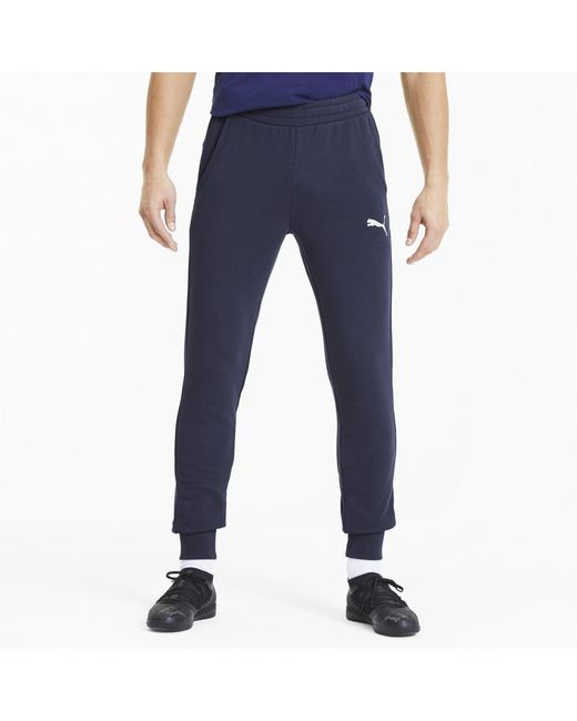 PUMA Blue Teamgoal 23 Closed Hem Jersey Joggers for men