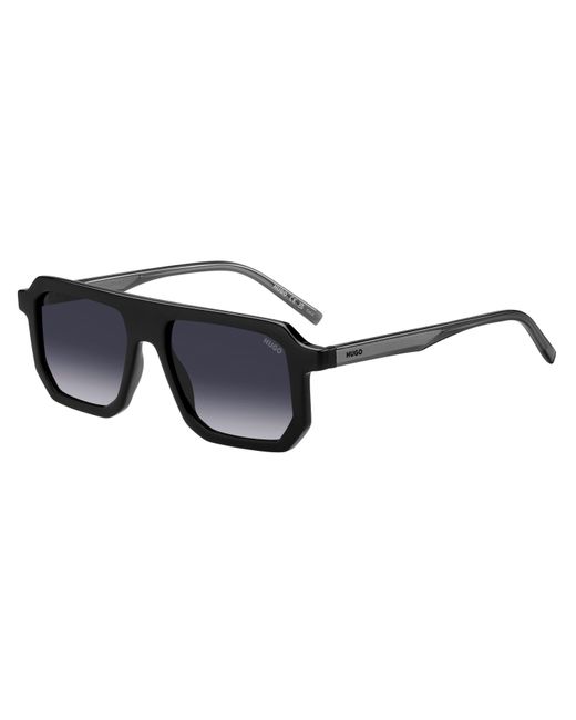 HUGO Black Round Sunglasses for men