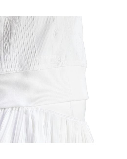 Adidas White Tennis Pro Aeroready Crop Top