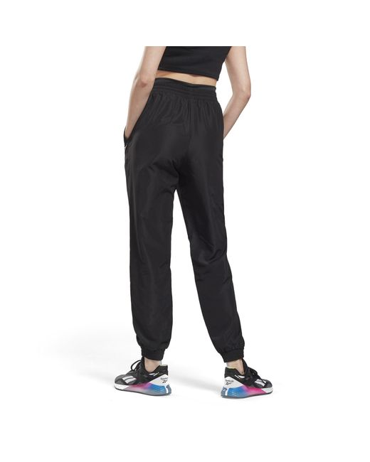 Reebok Black Workout Ready Woven Performance Tracksuit Bottom