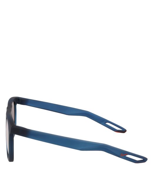 Nike Blue Flatspot Xxii Wayfarer Sunglasses