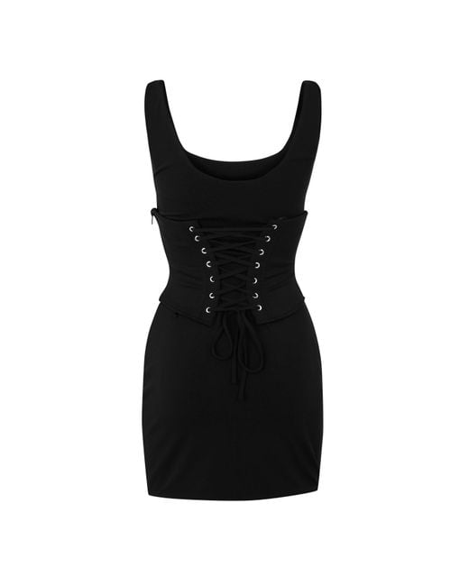 Mars the Label Black Sandra Halter Mini Dress
