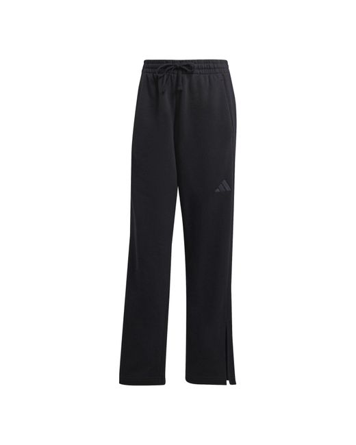 Adidas Black Open Ankle Jersey Joggers