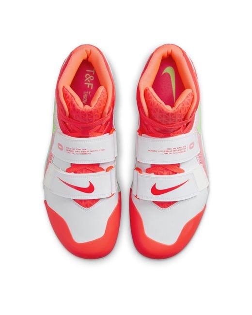 Nike Red Zoom Javelin Elite 3 Mid Top Sneakers for men