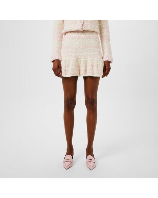 LoveShackFancy White Velman Mini Skirt