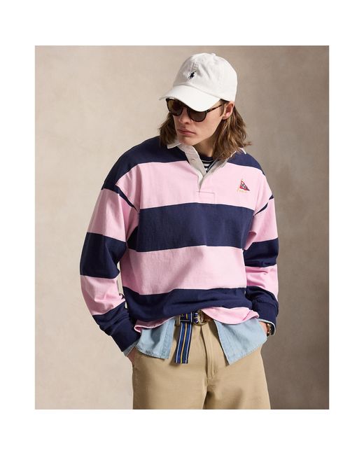 Polo Ralph Lauren Blue Rugby Polo Shirt for men