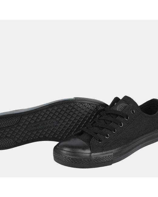 SoulCal & Co California Black Canvas Low Ladies Canvas Shoes