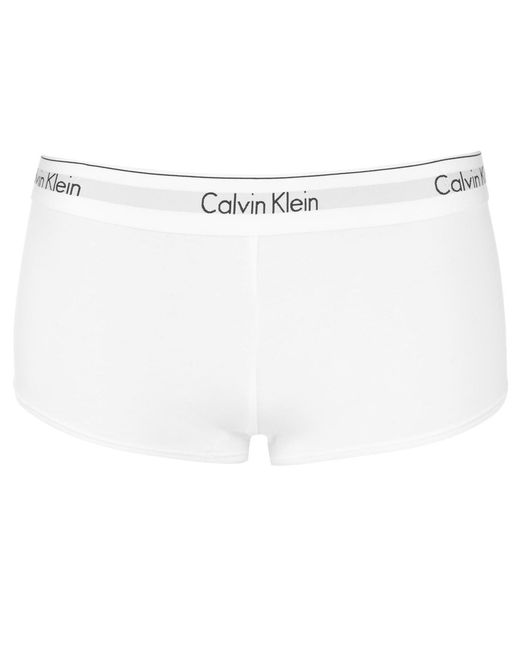 Calvin Klein White Modern Cotton Boy Boy Shorts