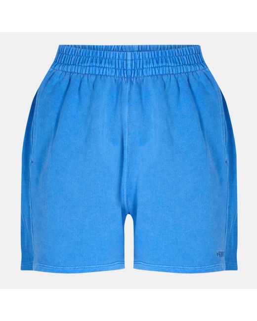 DKNY Blue Terry Jersey Jogger Shorts