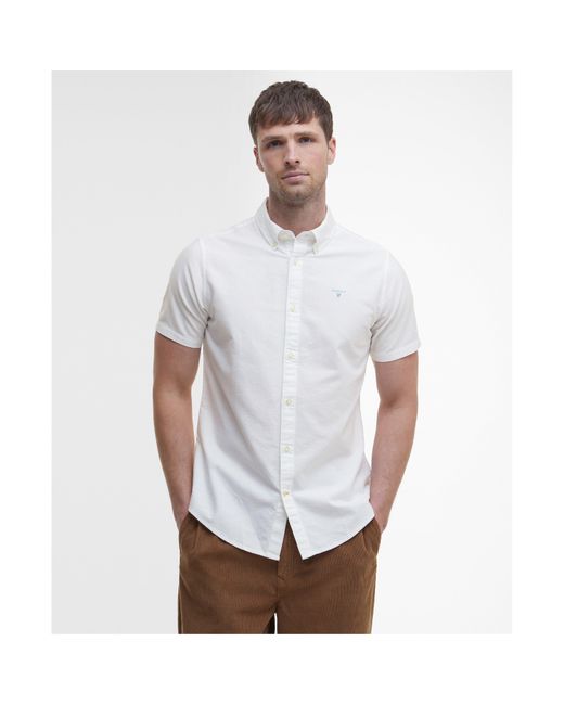 Barbour White Oxtown Shirt for men