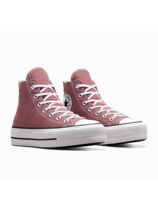 Converse Purple Chuck Taylor All Star Canvas High-Top Trainers