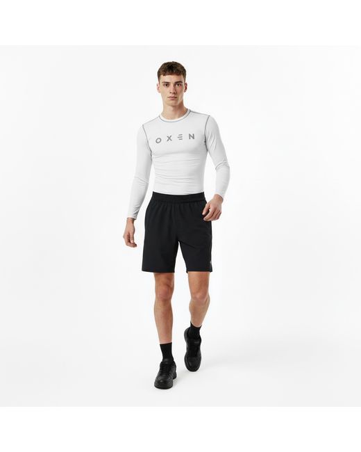 OXEN White Long Sleeve Baselayer Top for men