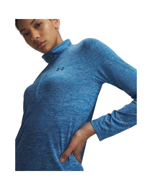 Under Armour Blue Tech Half Zip Top