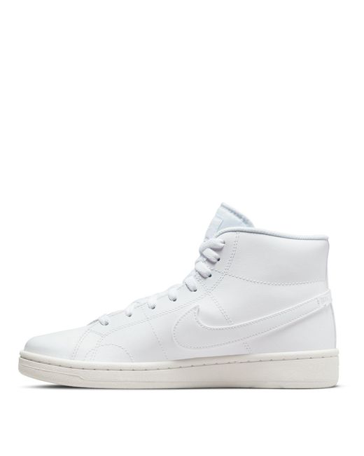 Nike White Court Royale 2 Mid Top Trainers