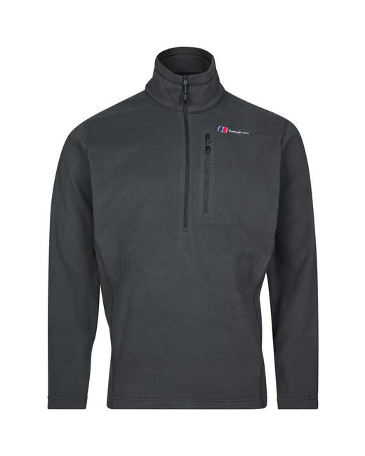 Berghaus Gray Prism Zip Fleece Top for men
