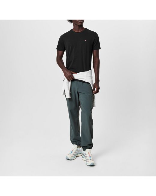 Napapijri Black Salis Short Sleeve T-Shirt for men
