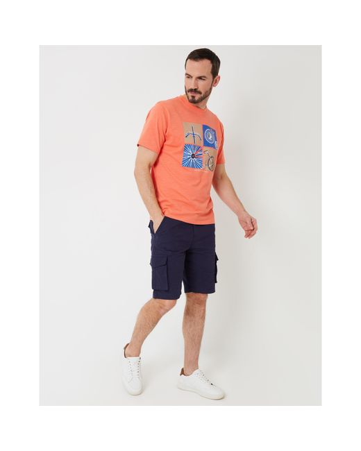 Saltwell Orange Miller Regular Fit T-Shirt for men