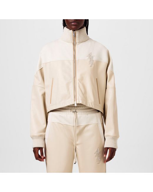 Amiri Natural Stacked Logo Track Jacket