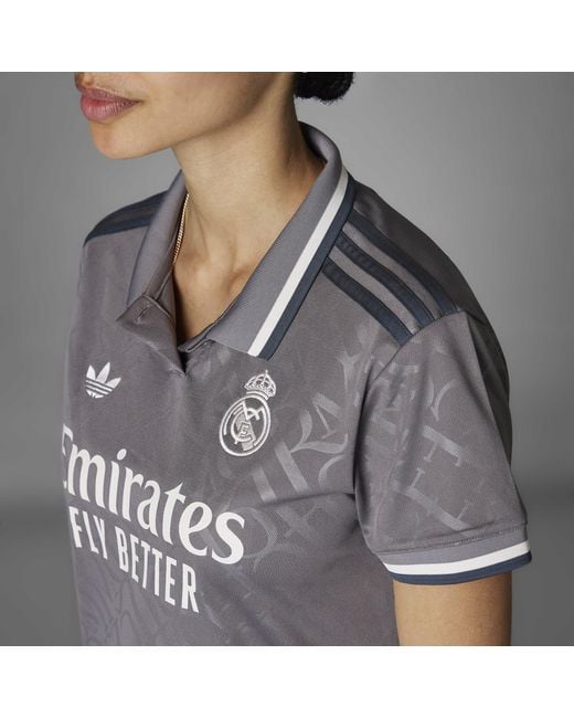 Adidas Gray Real Madrid Third Shirt 24/25