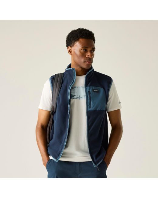Regatta Blue Frankie Microfleece Gilet for men