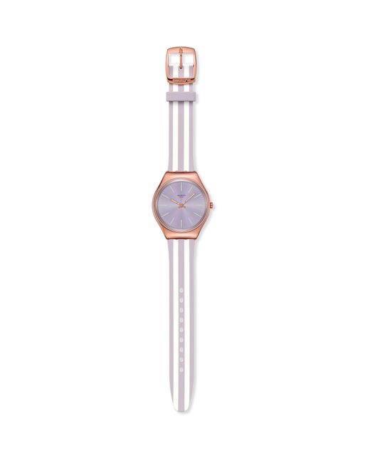 Swatch Purple Skin Irony Quartz Analogue Watch