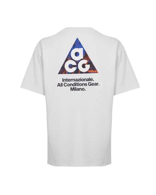 Nike White Inter Milan Licensed Short Sleeve T-Shirt for men