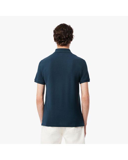Lacoste Blue Slim-Fit.12.12 Pique Polo Shirt for men