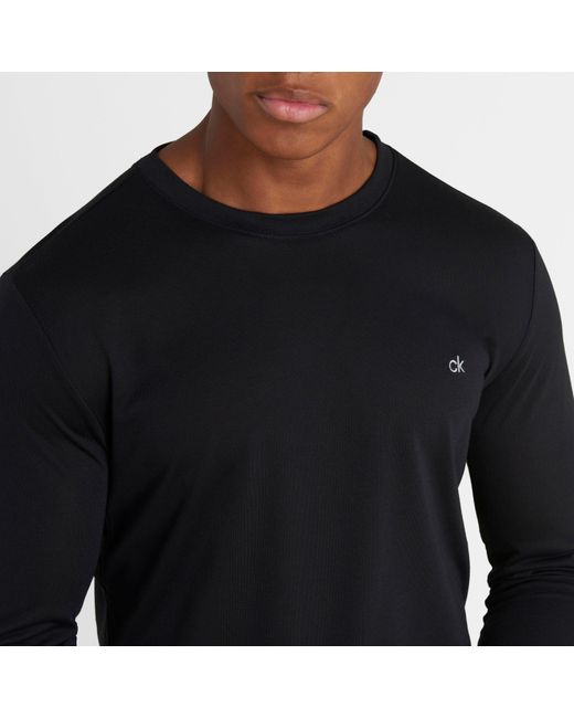 Calvin Klein Black Long Sleeve T-Shirt for men