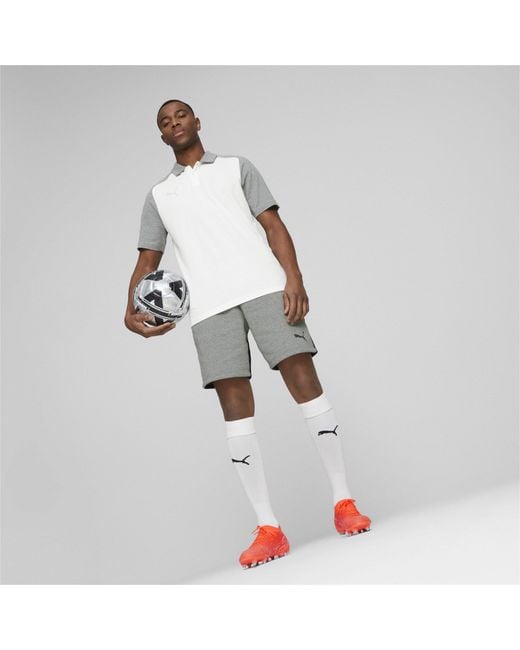 PUMA White Teamcup Casuals Polo Shirt for men