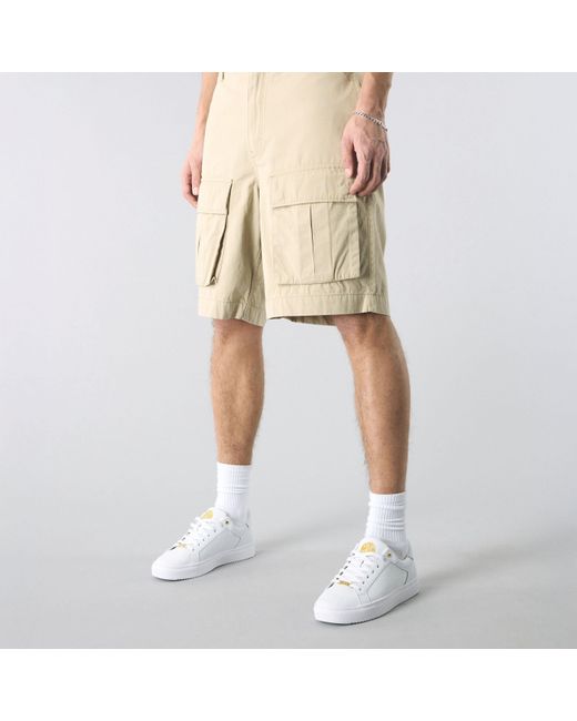 Pretty Green Natural Brentwood Cargo Shorts for men