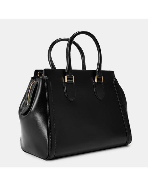 McQueen Black Alex Birdee Large Tote Bags