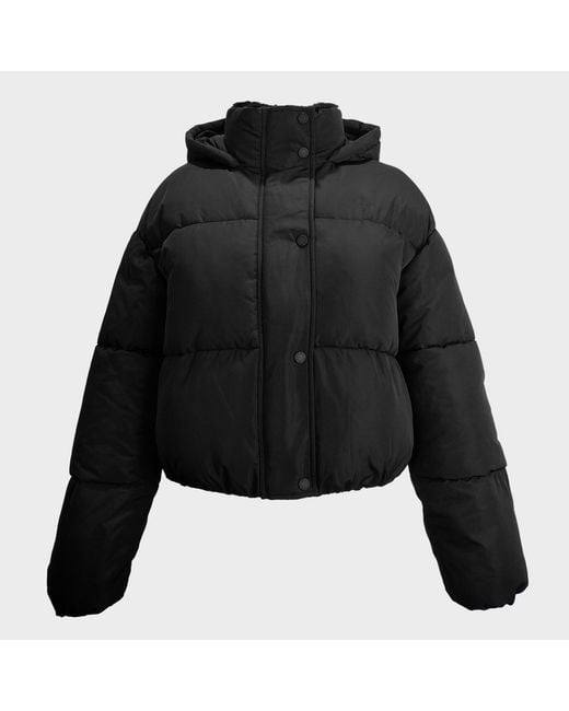 Jack Wills Blue Ritcher Water Resistant Wind Resistant Hooded Short Puffer Jacket