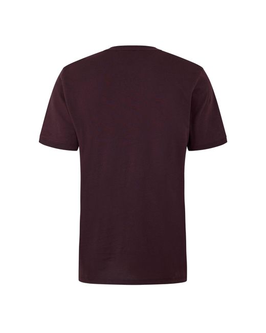 HUGO Purple Diragolino Contemporary T-Shirt With Logo Detail for men