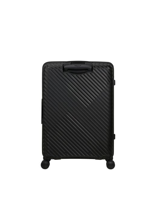 American Tourister Black Diablast Spinner 68X47X31/34Cm Exp Tsa Medium Hard Suitcase