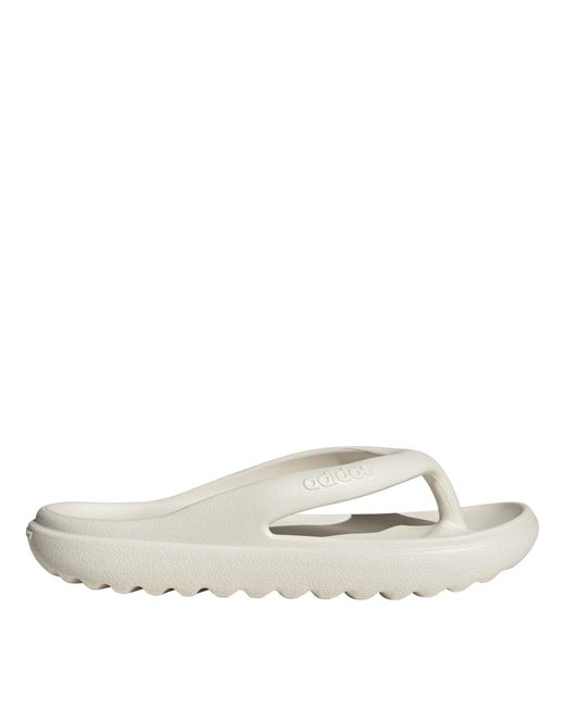 Adidas White Adilumia Flip Pool Sliders