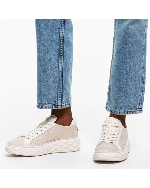 Jimmy Choo Pink Diamond Light Maxi Trainers