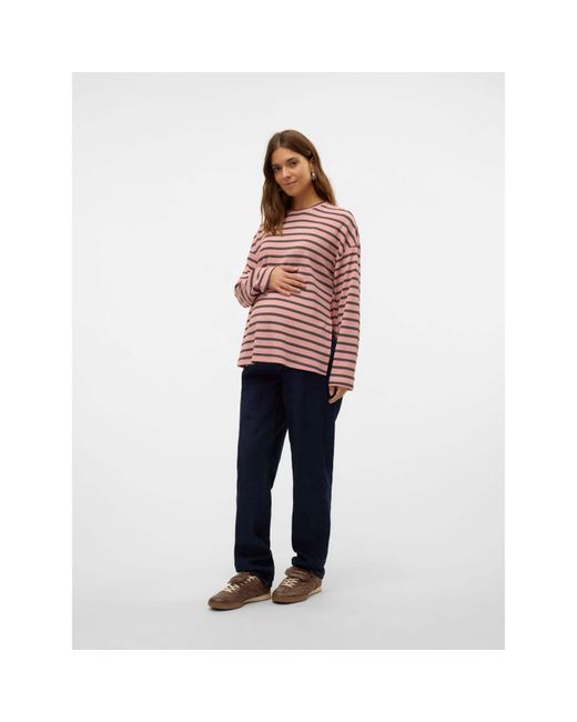 Mama.licious Multicolor Mama Long-Sleeve Regular Fit T-Shirt