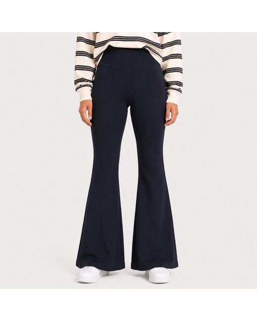 I Saw It First Blue Flared Jersey Trousers