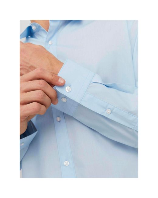 Jack & Jones Blue Joe Poplin Shirt for men