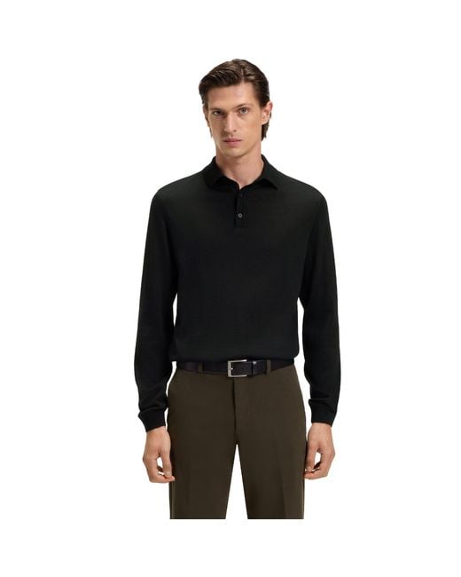 Boss Black Lancione Long-Sleeve Polo for men