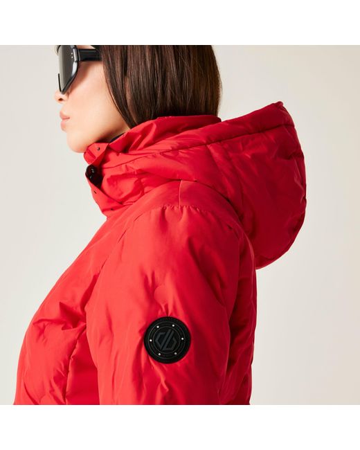 Dare 2b Red Enfold Heat-Sealed Detachable Hood Insulated Waterproof Jacket