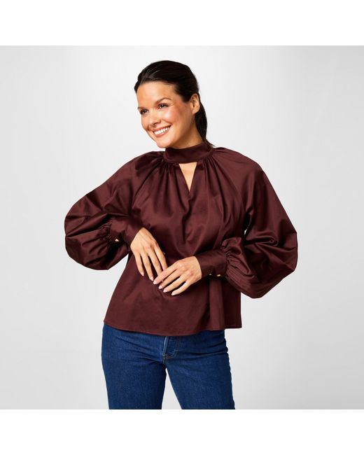 Biba Red Balloon Blouse
